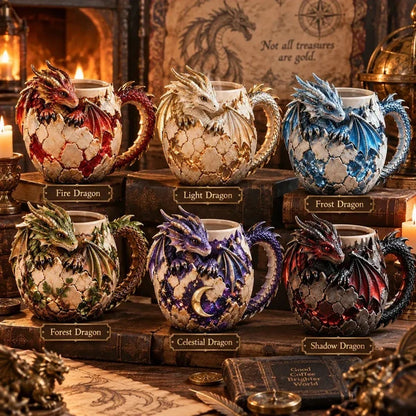 🐉 50% OFF Today – Dragonbound Realms™ 3D Sculpted Dragon Mug | 6 Fantasy Designs
