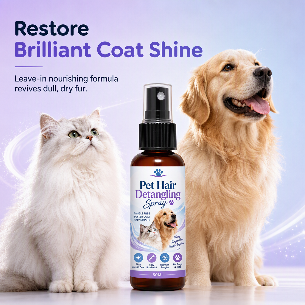 🐾Remove Mats & Shine Instantly! Pet Detangling Spray🐾