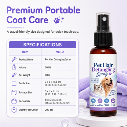 🐾Remove Mats & Shine Instantly! Pet Detangling Spray🐾