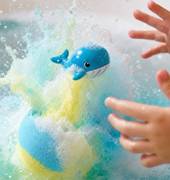 Kids Ocean Bath Bombs with Surprise Sea Animal Toys, Natural Fizzy Bath Bomb Set, Birthday/Christmas Gift for Kids