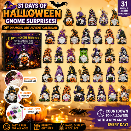 🎃✨ 31 Days of Gnome Surprises Halloween Diamond Painting Advent Calendar