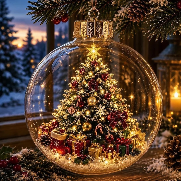 🎄 Last Day 50% OFF✨-🎅Light-Up Christmas Story Ornament for Magical Mini Holiday Scene Decor ✨
