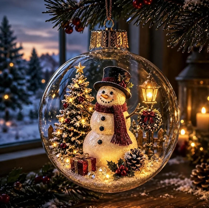 🎄 Last Day 50% OFF✨-🎅Light-Up Christmas Story Ornament for Magical Mini Holiday Scene Decor ✨