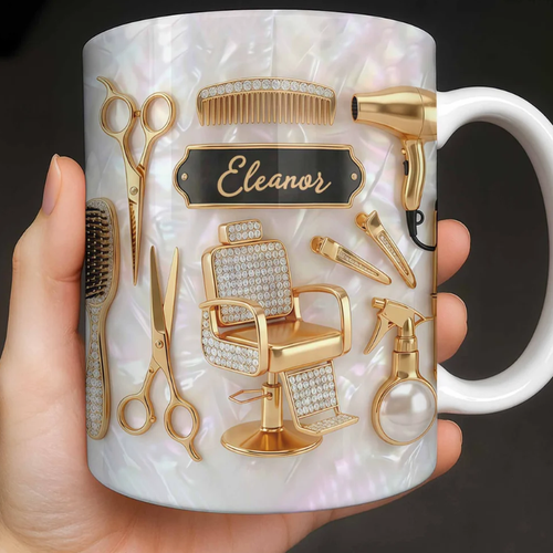 Master of Style, Personalized Coffee Mug, Gift for Hairstylist Lovers