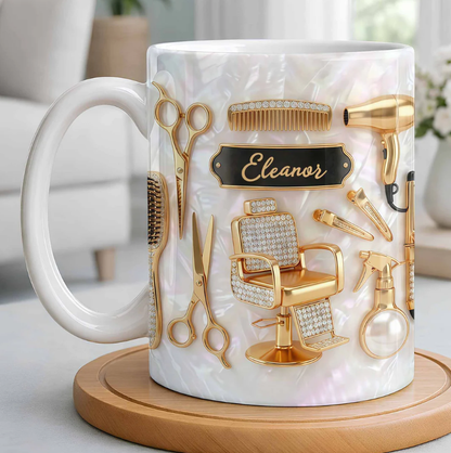 Master of Style, Personalized Coffee Mug, Gift for Hairstylist Lovers