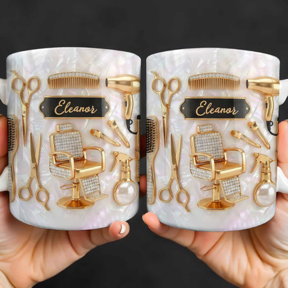 Master of Style, Personalized Coffee Mug, Gift for Hairstylist Lovers