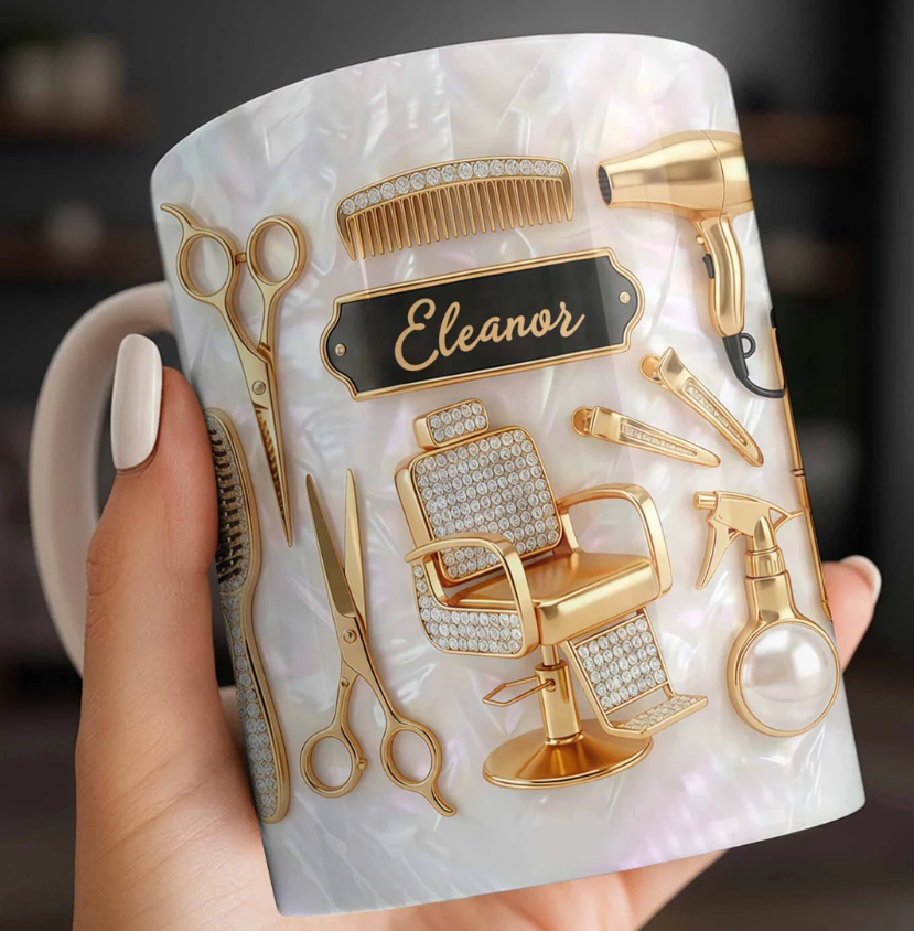 Master of Style, Personalized Coffee Mug, Gift for Hairstylist Lovers