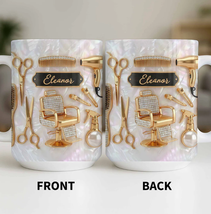 Master of Style, Personalized Coffee Mug, Gift for Hairstylist Lovers