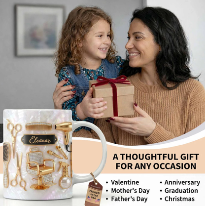 Master of Style, Personalized Coffee Mug, Gift for Hairstylist Lovers