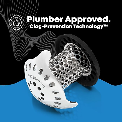 Revolutionary Bath Tub Drain Protector Hair Catcher/Strainer/Snare, Stainless Steel
