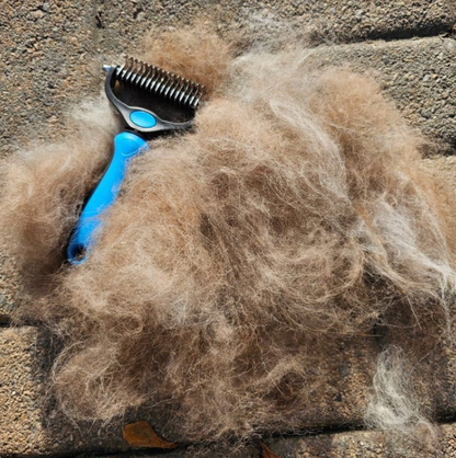 Double-sided pet comb for detangling and grooming cats and dogs; pet grooming tool