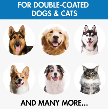 Double-sided pet comb for detangling and grooming cats and dogs; pet grooming tool