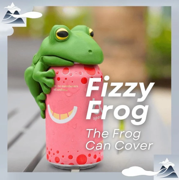 🐸 Frog Can Lid Reusable Leakproof
