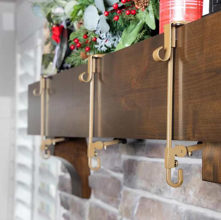 Adjustable Stocking & Garland   Mantle Hangers
