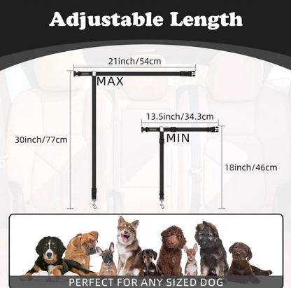 2-in-1 Dog Car Seat Belt &   Walking Leash