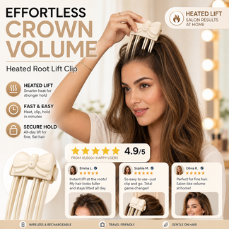 💗 Wireless Hair Volumizing Clip — Create Fuller Crown Volume Instantly💎