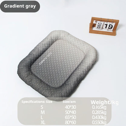 ⏰Last day Promotion 🔥-🐶 Ice Silk Pet Cooling Mat Keeps Dogs Cats Cool Relaxed All Summer ☀️❄️