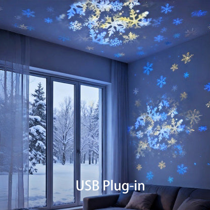 🏠 Holiday Celebration 50% OFF ✨-🌌Rotating LED Projector with Dynamic Lighting Effect 💫