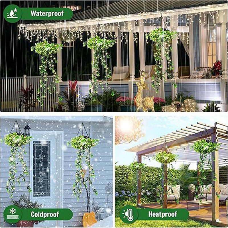 ☀️  Last Day 50% OFF✨-🌿Solar Ivy Lights with Waterproof Design & 8 Modes for Magical Garden💡