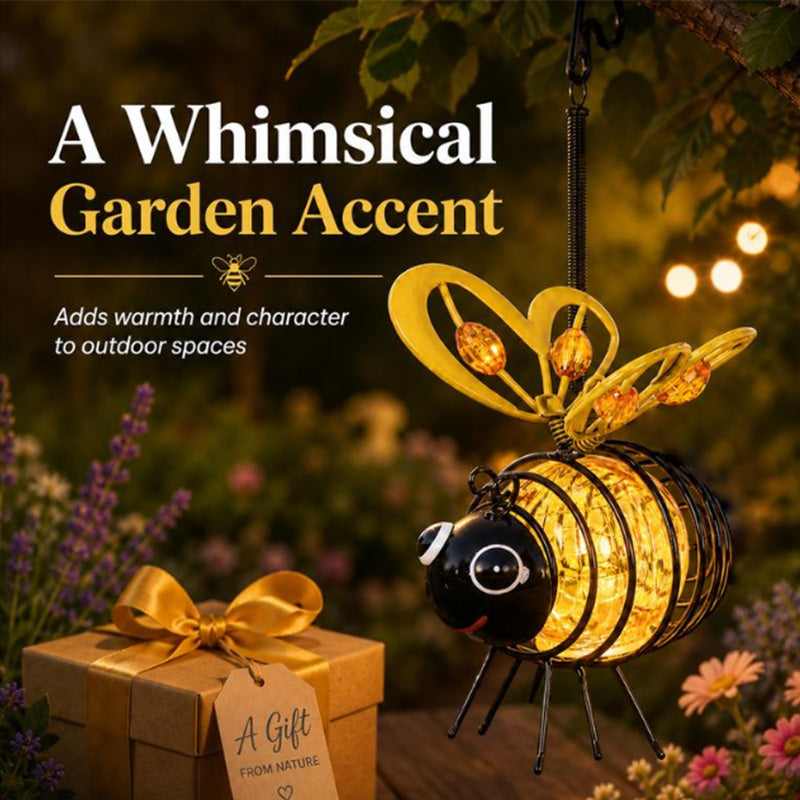 ⏰🔥50K+ SOLD! Solar-powered hanging bee lamp🌞🌜
