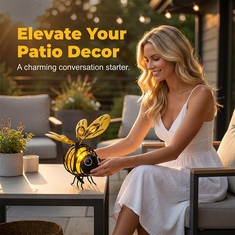 ⏰🔥50K+ SOLD! Solar-powered hanging bee lamp🌞🌜