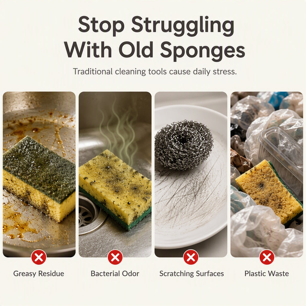🔥 Last Day 50% OFF✨-🍓 Cute Fruit-Shaped Dishwashing Sponge for Easy, Scratch-Free Kitchen Cleaning ✨