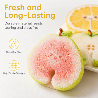 🔥 Last Day 50% OFF✨-🍓 Cute Fruit-Shaped Dishwashing Sponge for Easy, Scratch-Free Kitchen Cleaning ✨