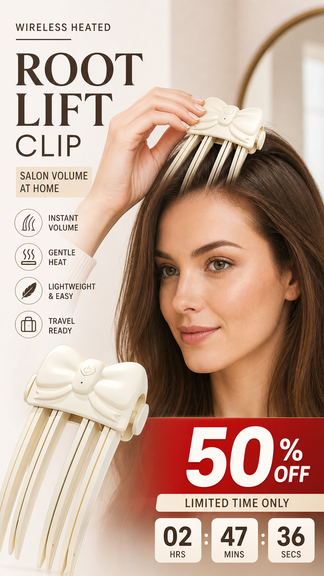 💗 Wireless Hair Volumizing Clip — Create Fuller Crown Volume Instantly💎